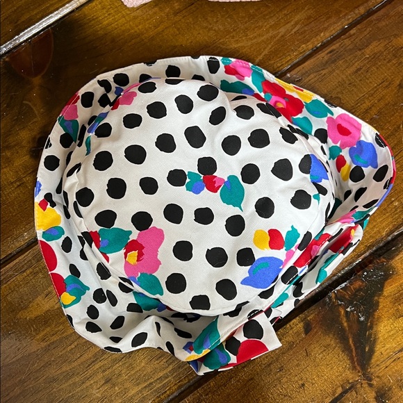 Vintage 90’s Blossom Colorful Polka Dot Hat- OS - Picture 4 of 4